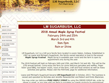 Tablet Screenshot of lmsugarbush.com